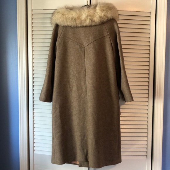 Dress coat with faux fur collar - Picture 2 of 6